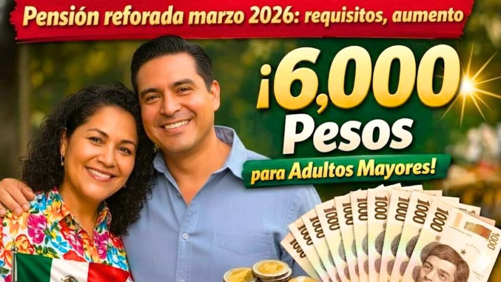 Pensión reforzada marzo 2026 requisitos aumento en la pensión bono extra y calendario detallado